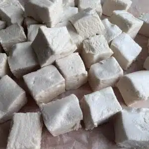 up close homemade marshmallows