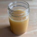 mason jar of whey caramel